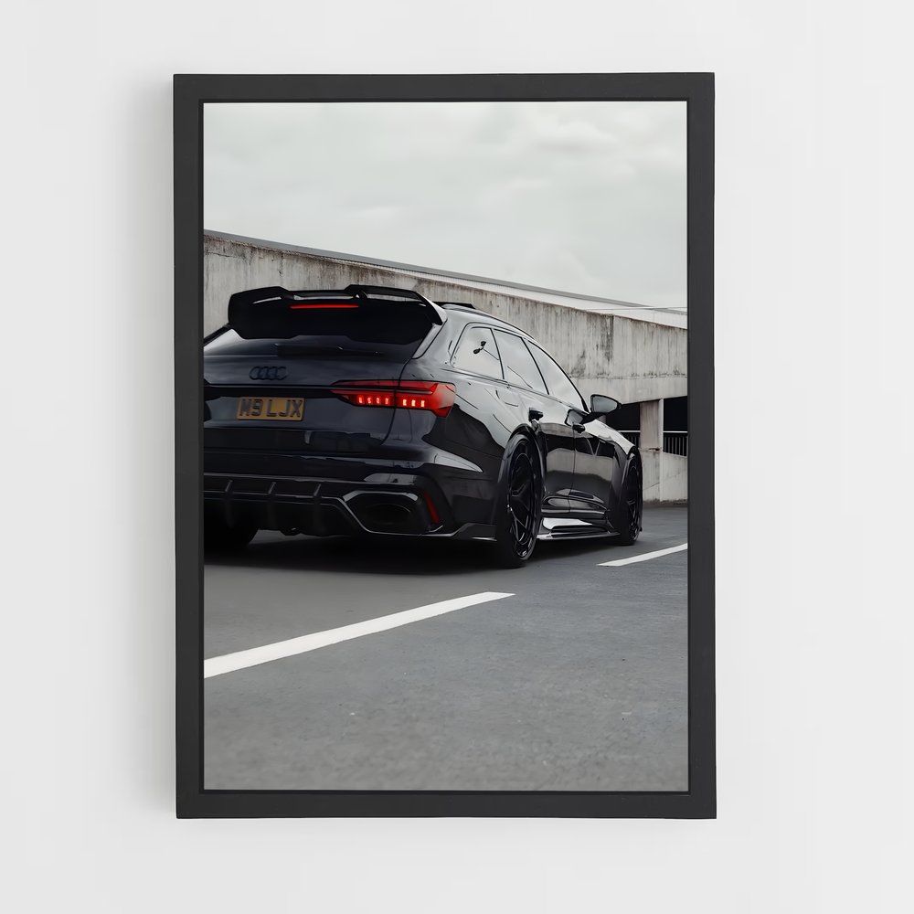 Poster Lamborghini Noir – affiche Audi (vue 2)